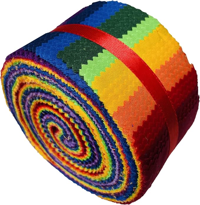 40 Strip Jelly Roll Fabric Strips - Image 5