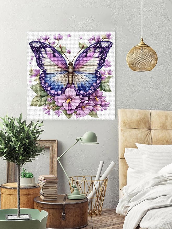 Butterfly Stamped Cross Stitch Kits - Image 4