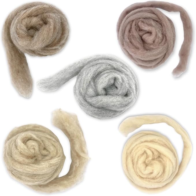 Corriedale Carded Sliver Wool Roving Variety Bundle | Best Core Wool - Image 3