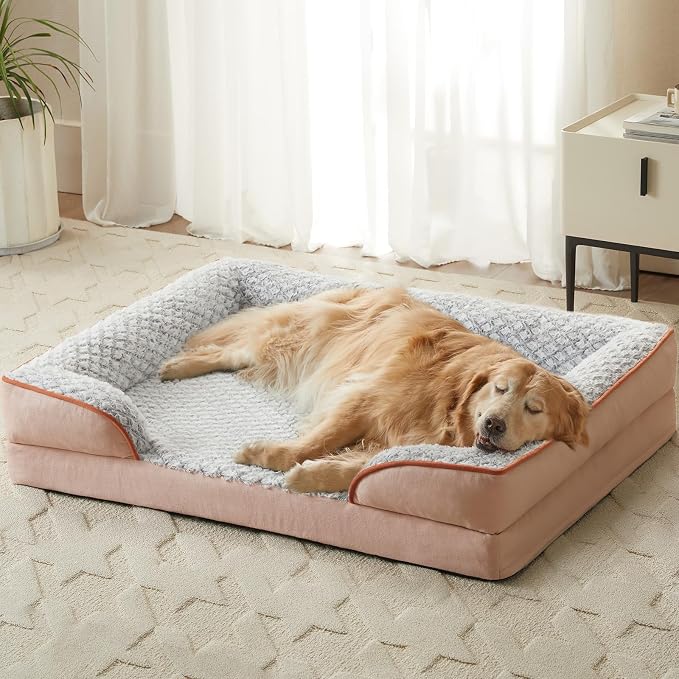 Orthopedic Dog Bed for Medium Dogs, Egg Crate Foam Bed for Medium Dogs by LEXTRO