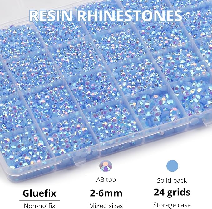 31000Pcs Light Blue Rhinestones - Image 3