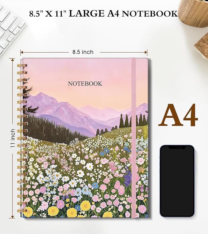 Spiral Notebook Journal 8.5” x 11”, A4 Large Notebooks - Image 2