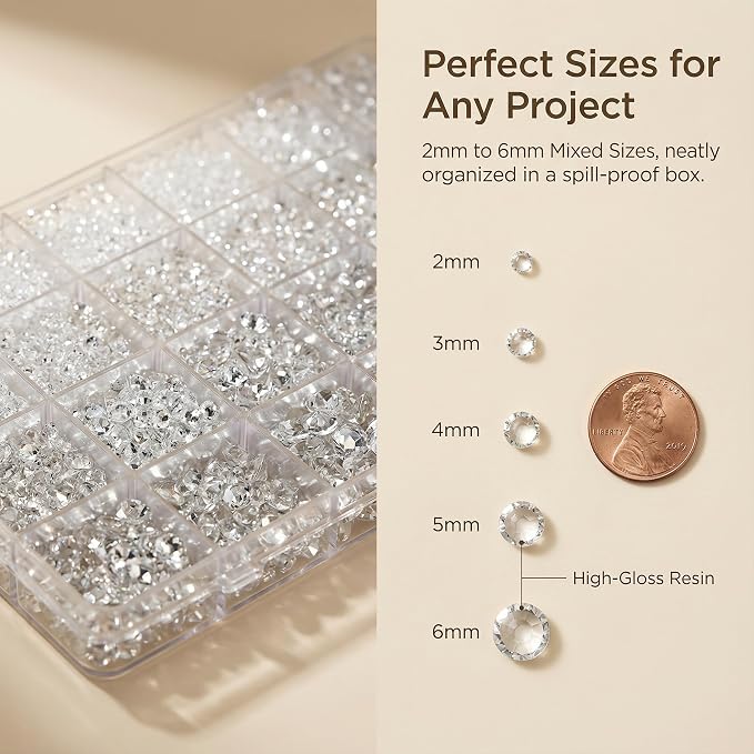 36000Pcs Transparent Rhinestones - Image 3