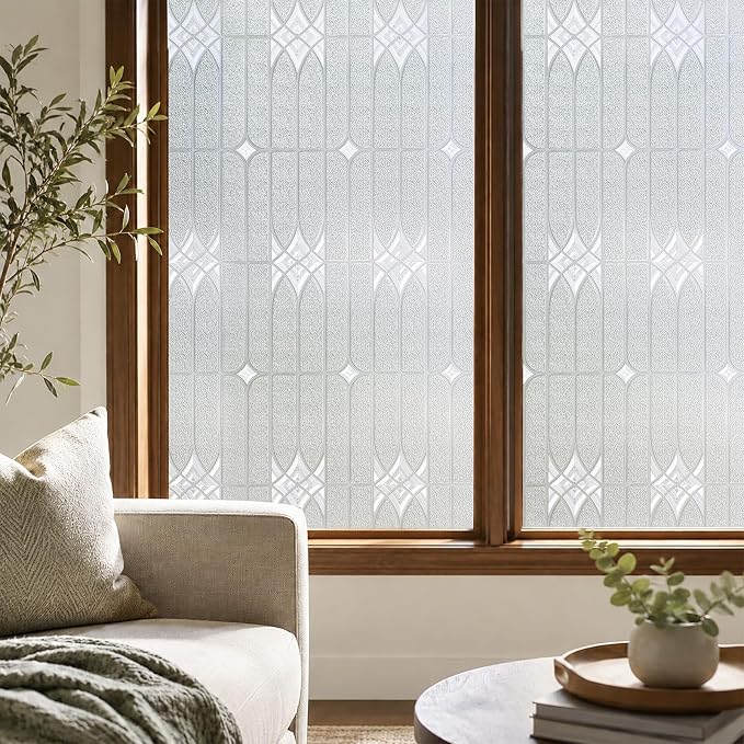 ADD.HERES Window Privacy Film, Stained Glass Decorative Static Cling, Removable - Image 2