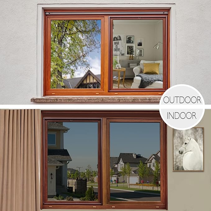 HIDBEA One Way Privacy Window Film, Daytime Mirror Reflective Heat Control UV - Image 5