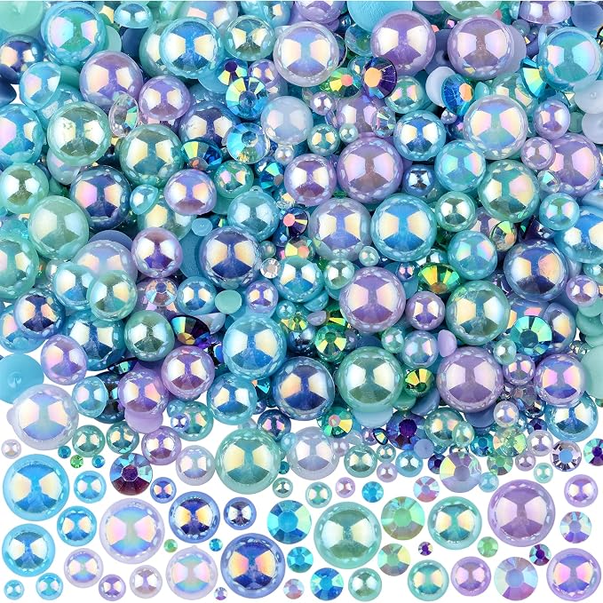 3900+ Pcs Rhinestones and Pearls Kit, 2-10mm Flatback Gems by ShowNow