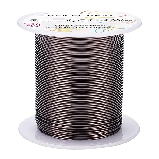 BENECREAT 20 Gauge 32 Yards Jewelry Beading Wire Tarnish Resistant Copper Wire by BENECREAT