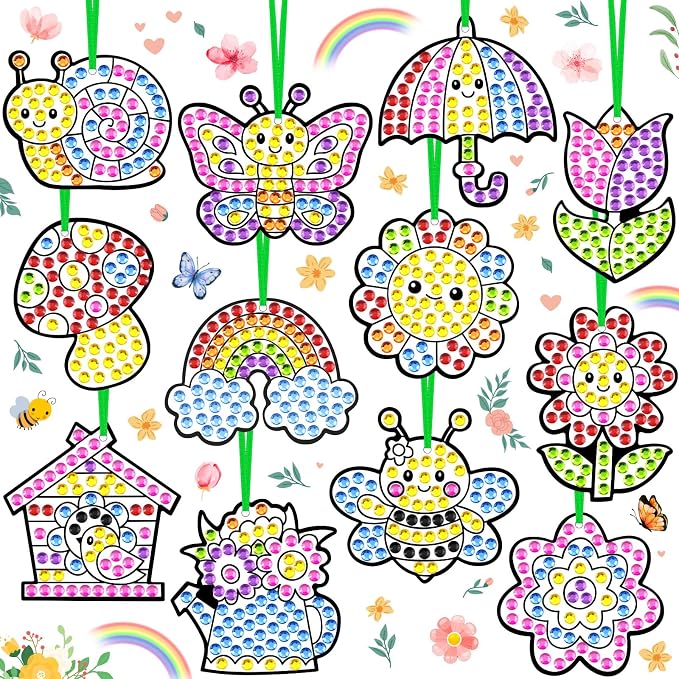 WinnerWhy 36 Sets Summer Diamond Painting Kits DIY Hanging Diamond Art Summer by WinnerWhy