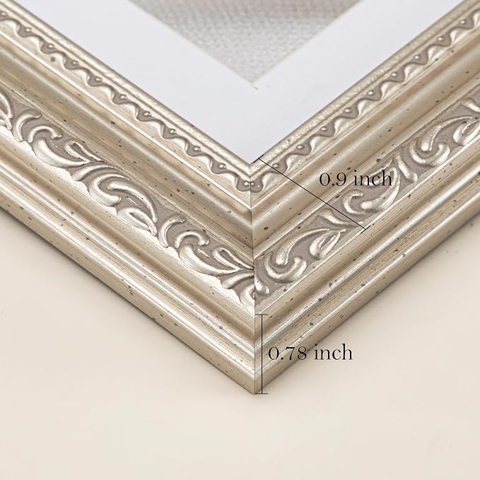 eletecpro 8x10 Vintage Picture Frame, Glass Cover, Horizontal or Vertical - Image 5