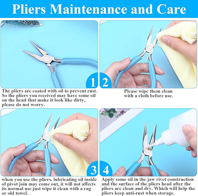 shynek 4pcs Jewelry Pliers Tools Kit - Image 2