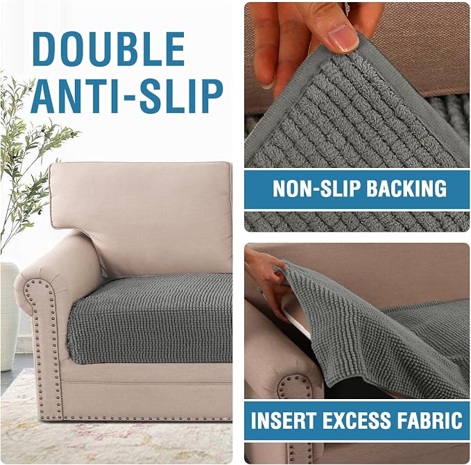 H.VERSAILTEX Plush Chenille Pet Couch Covers - Image 5