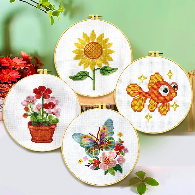 Zhenqing 4-Piece Cross Stitch Kit - Image 2