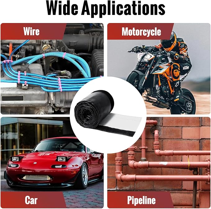 Wire Heat Shield Wrap for Car Hose Lines, 1-1/4" I.D. x 10FT, - Image 6