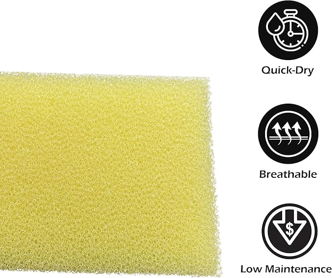 FoamRush 10" x 24" x 24" Water-Resistant Dry Fast Outdoor Upholstery Foam Sheet for Outdoor & Marine Furniture (Chair Cushion Foam for Patio Furniture, Boat Seat Cushion Replacement)