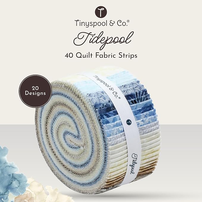 Tinyspool & Co.'s Twirlie Roll 40 Precut Quilting Fabric Strips - Image 2