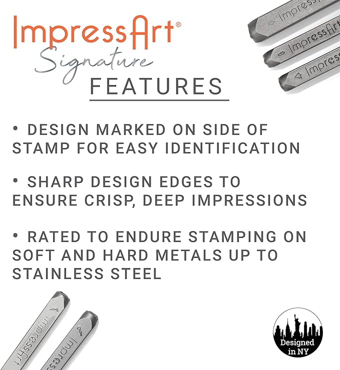 ImpressArt - Rainbow Metal Punch, Nature Steel Stamping & Handmade Jewelry Making Tools (6mm)