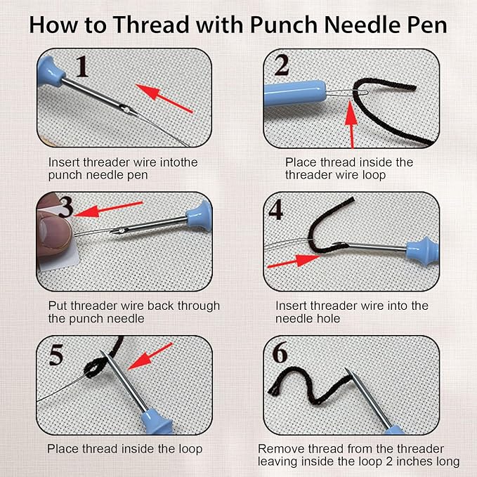 Nuberlic 3 Pack Punch Needle Kits - Image 5