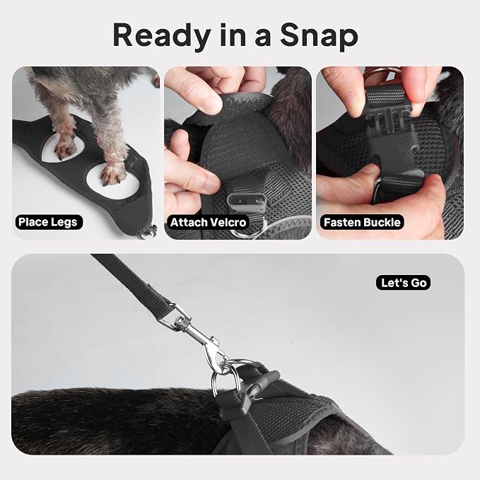 PetiFine Cat Harness and Leash Set, Escape Proof Kitten Harness Reflective - Image 8