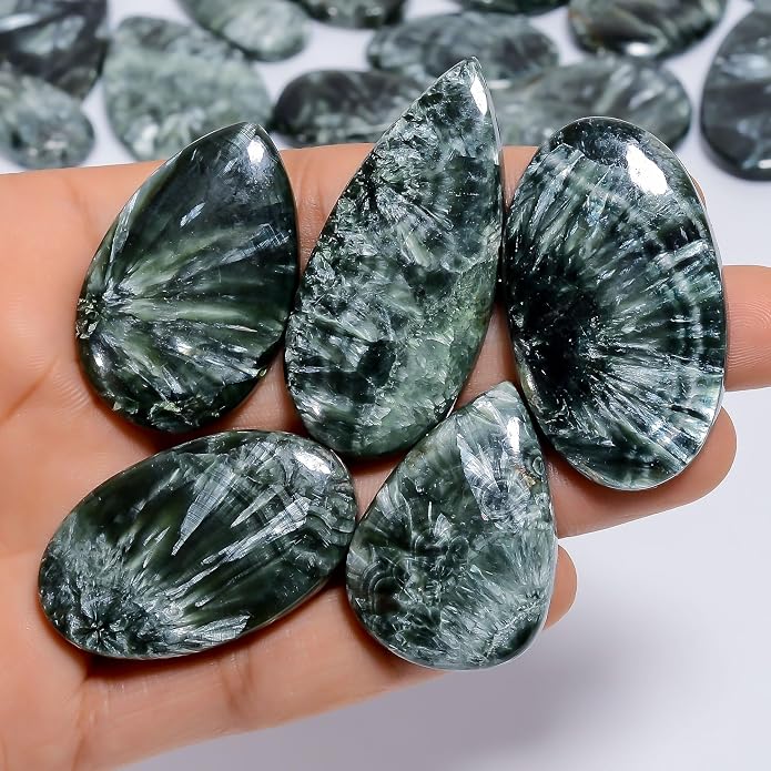Natural Loose Gemstone 5 Piece Cabochons Lot Jewelry Making Loose Gemstone - Image 2