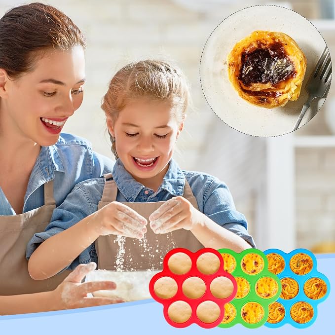 3 Pack Silicone Air Fryer Egg Bite Mold - Image 5