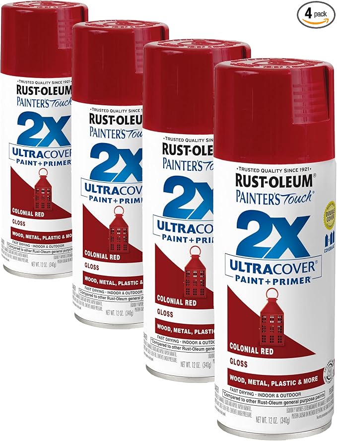 Rust-Oleum 334030 Painter's Touch 2X Ultra Cover Spray Paint, 12 oz, Gloss by Rust-Oleum