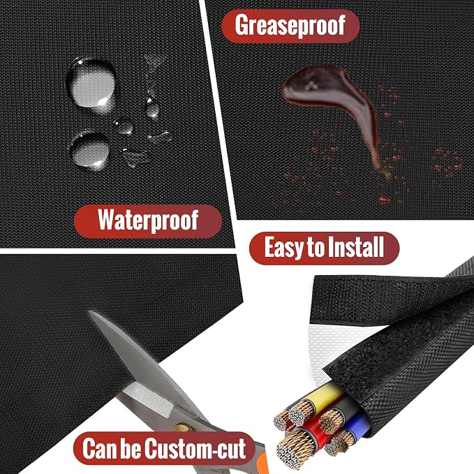 Wire Heat Shield Wrap for Car Hose Lines, 3/4" I.D. x 10FT, - Image 5