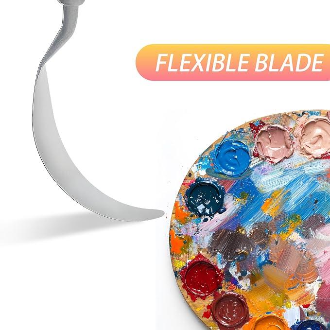 5Pcs Palette Knives Set with Wooden Handle - Image 3