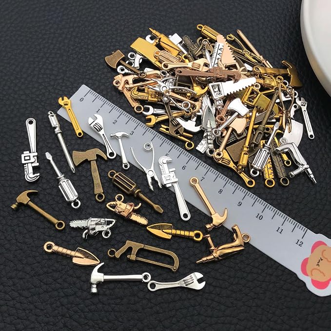 WOCRAFT 100pcs Tools Charms for Jewelry Making Assorted Jewelry Bangle Bracelet - Image 3