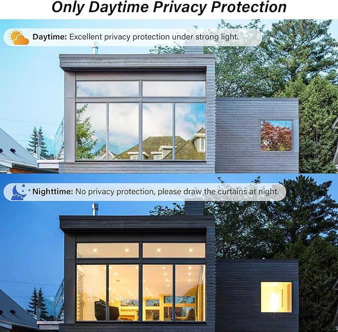 Kromapolis One Way Window Privacy Film Reflective Mirror Home Window Tint - Image 6