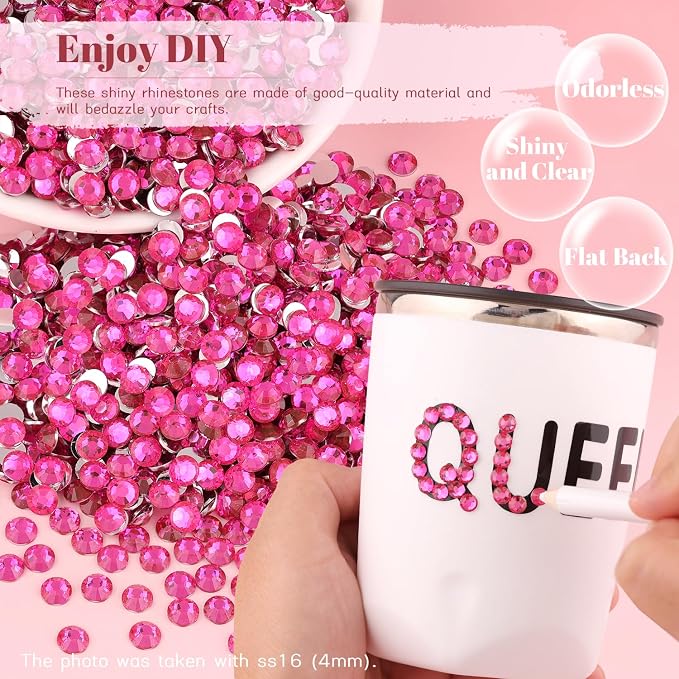 4000PCS 5mm Resin Rhinestones Bulk - Image 4