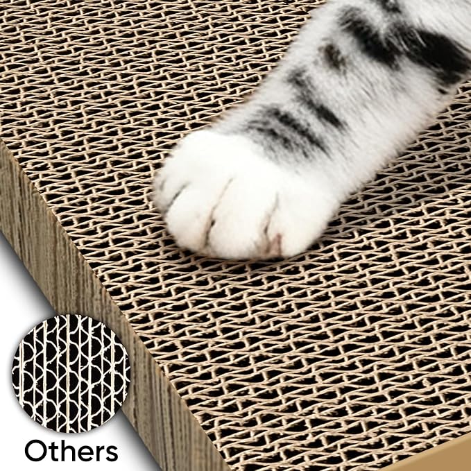 AGYM Cat Scratchers 6 Packs Refill Cat Scratching Pad Cardboard - Image 6