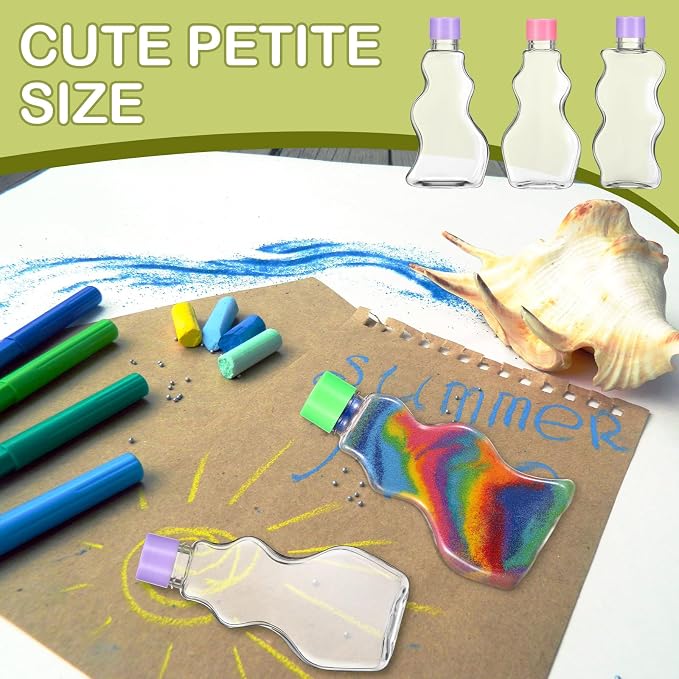 Mumufy 60 Pcs Plastic Sand Art Bottles - Image 5