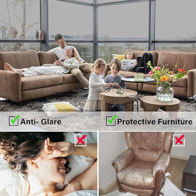 Kromapolis Window Privacy Film Reflective Mirror Film One Way Window Tint - Image 4