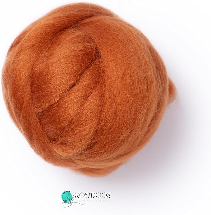Kondoos Natural Wool roving, 2 OZ. Best Wool - Image 4
