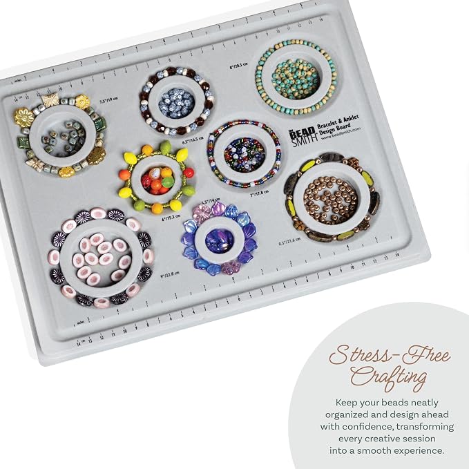 The Beadsmith Elements Bracelet & Anklet Design Bead Board –13.75 x 10.75 x 1 - Image 5