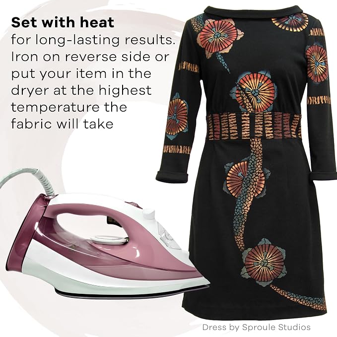 Jacquard Lumiere 2.25oz Fabric Paint Metallic Bronze - Image 6