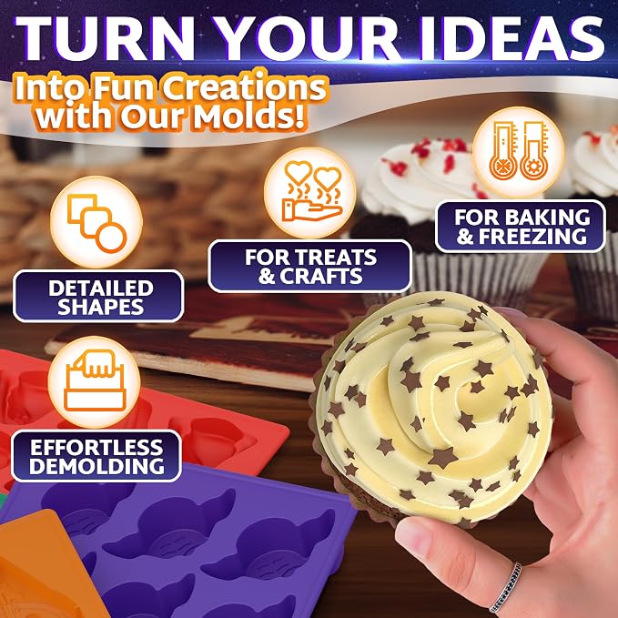 8-Piece Sci-Fi Silicone Molds Set - Image 5