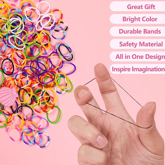 XKDOUS Rubber Band Bracelet Kit, Loom Bracelet Making Kit - Image 4