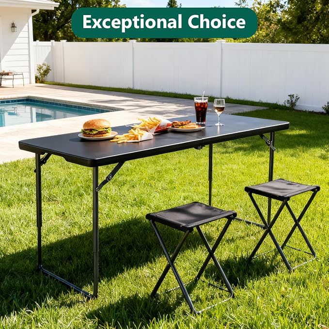2 Pack Folding Table 4ft - Image 4