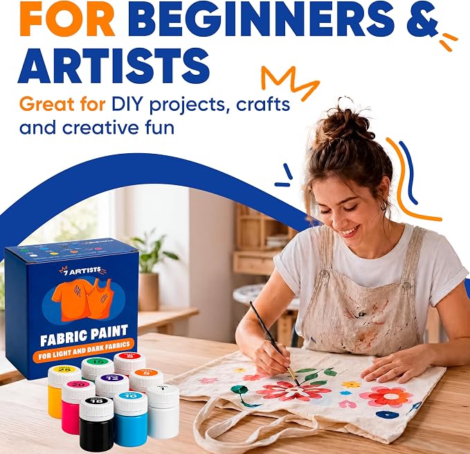 Fabric Paint Set for Clothes 9 Colors – Permanent Textile Paint for T-Shirts - Image 7