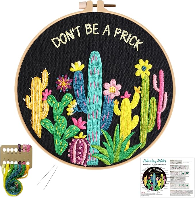 Louise Maelys Cactus Embroidery Kit by LouiseMaelys