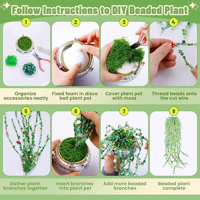 5057 Pcs Beaded Plant Kit Forever Plant Kit - Image 4