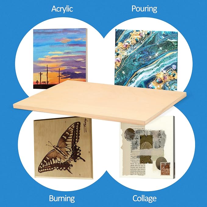 Falling in Art 2 Pack 24x36 Unfinished Birch Wood Panels Kit - Image 3