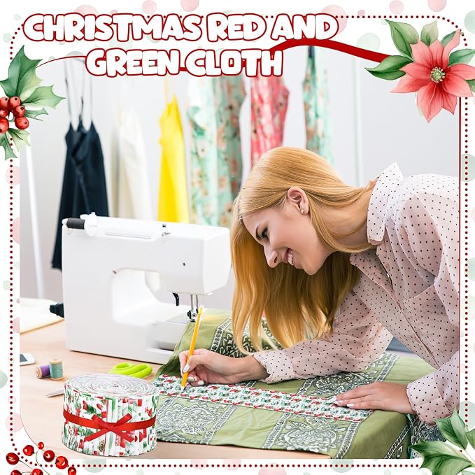 Hosuly 40 Pcs Christmas Jelly Fabric - Image 4