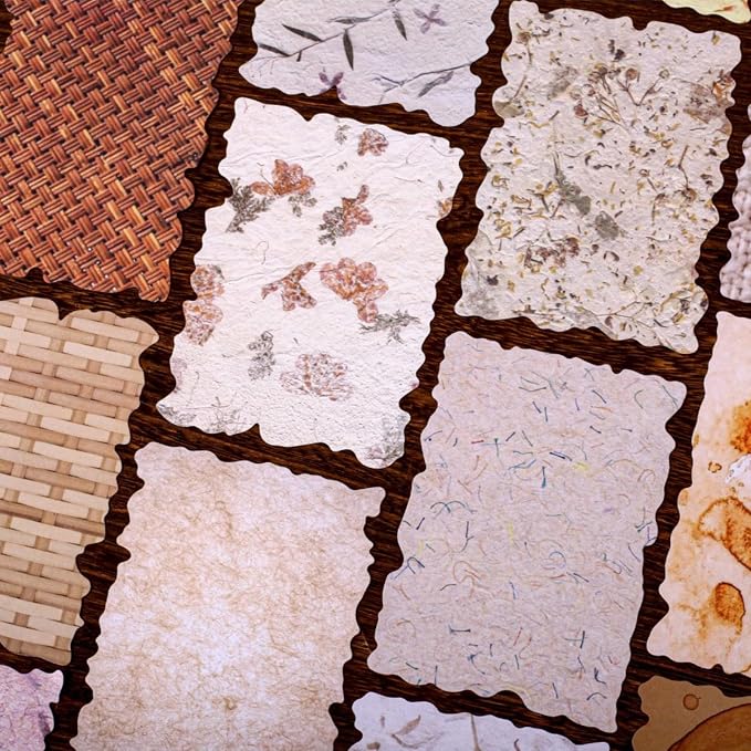 144 Sheets 3D Embossed Scrapbook Paper, 4x5.5 Letterpress Textured Ephemera - Image 8