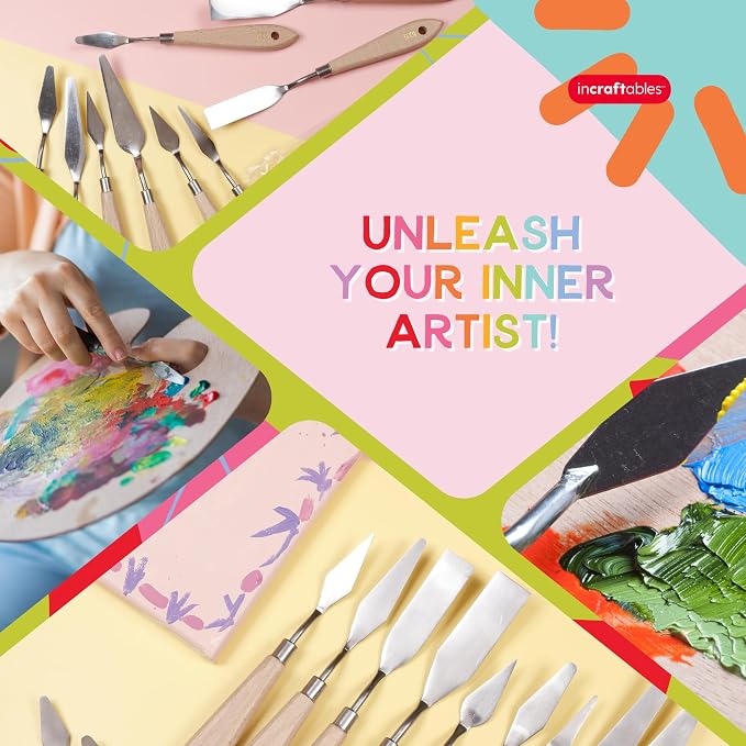 Incraftables 11 Piece Palette Knife Set – Stainless Steel Painting Knives - Image 6