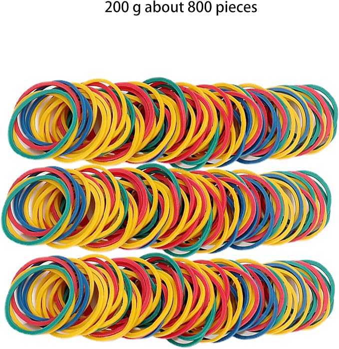 Rubber bands for tie dye projects craft project Design Assorted 200g - Image 2
