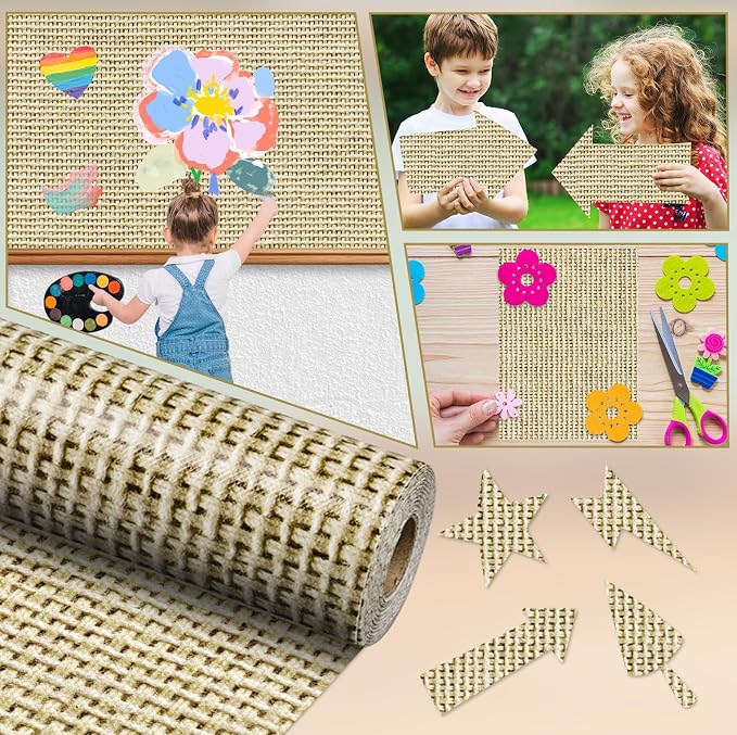 Inkspire Burlap Bulletin Board Paper Roll, 14.8FTx47IN Large Reusable - Image 5