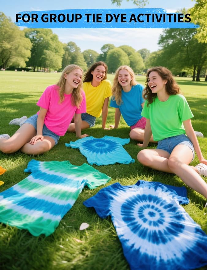 Tie Dye Kit - 7 Blue Shades Tie Dye Kits - Image 7