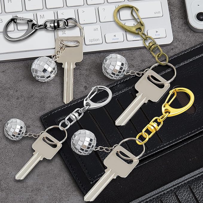 25 Pack Lobster Claw Clasps Keychain Kit, 4 Colors Keychain Clip - Image 5